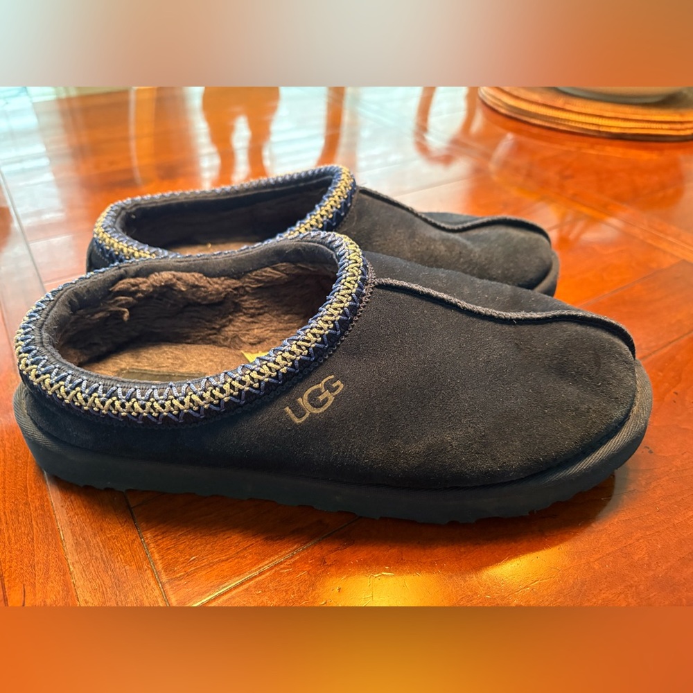 UGG Tasmans. Dark blue. Lightly worn.